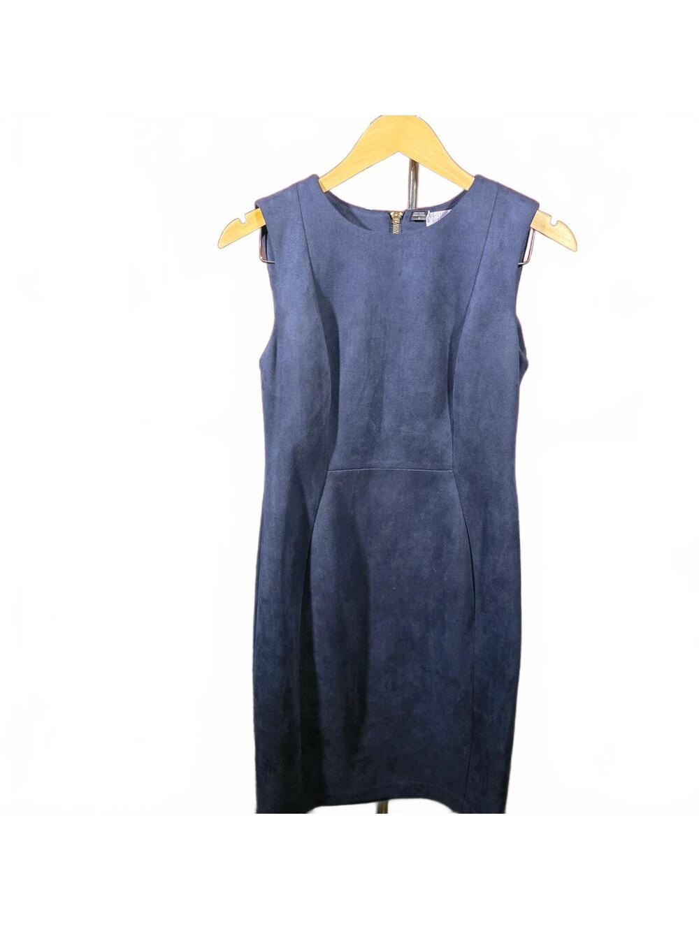 Calvin Klein Navy Blue Sleeveless Sheath Dress Size 8